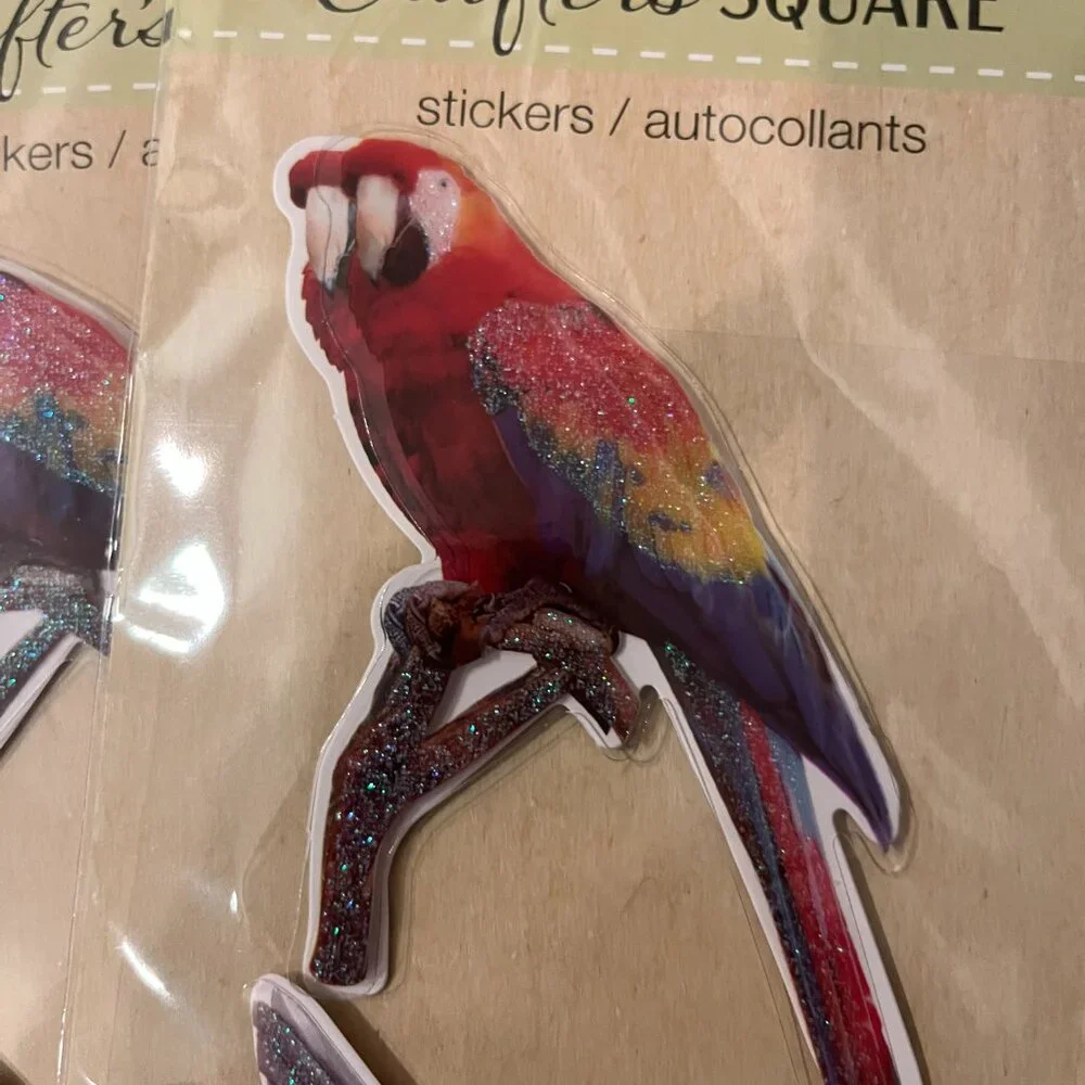 Bird Stickers (10 Packs of Foam Stickers)‎ Pet Themed NEW Crafter’s Square (p/x)